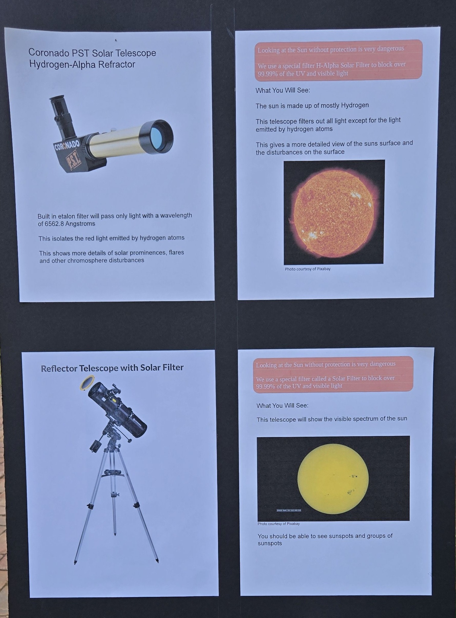 Blue Ridge Astronomy Club - Solar Observing - exhibit detail 2
